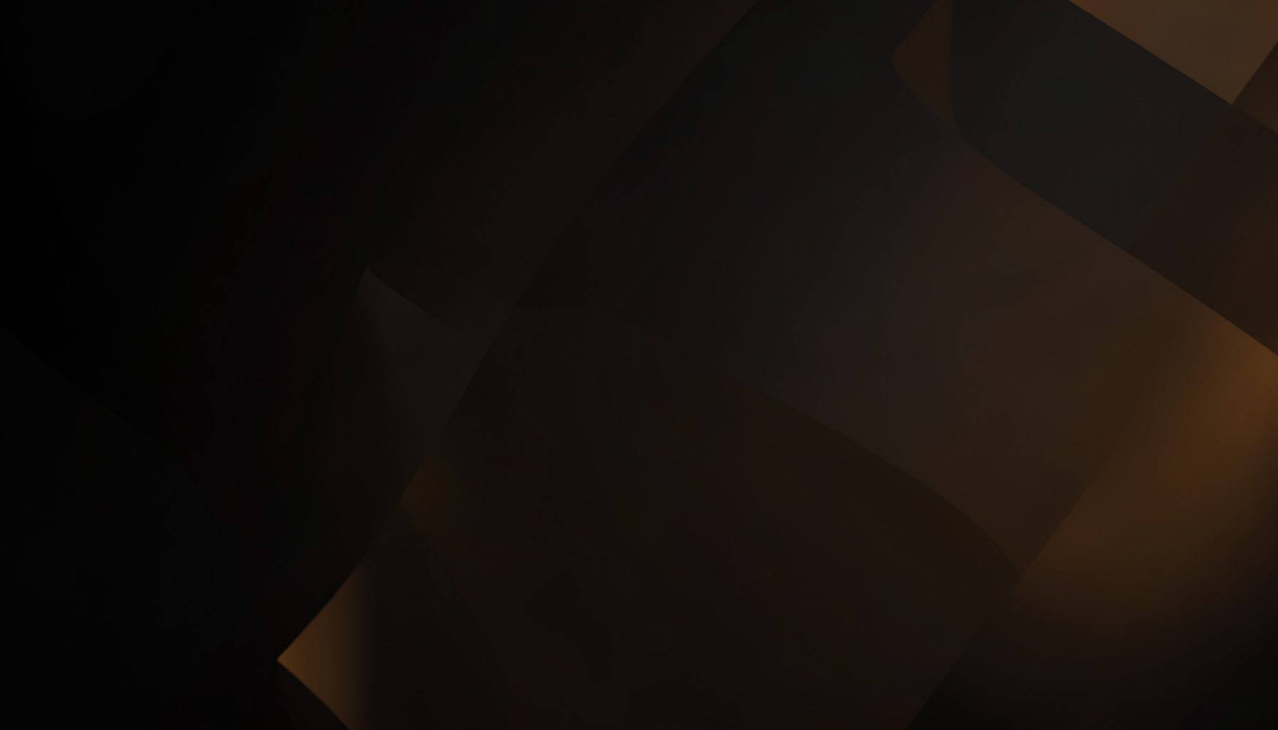 Dark abstract background with subtle warm amber gradients and soft geometric shapes, conveying a calm and professional mood